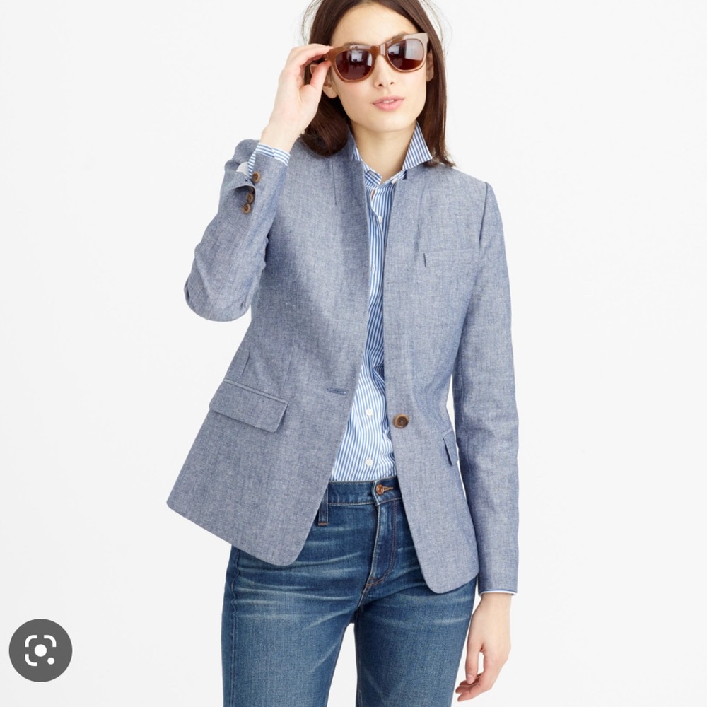 JCREW blazer blue (chambray)